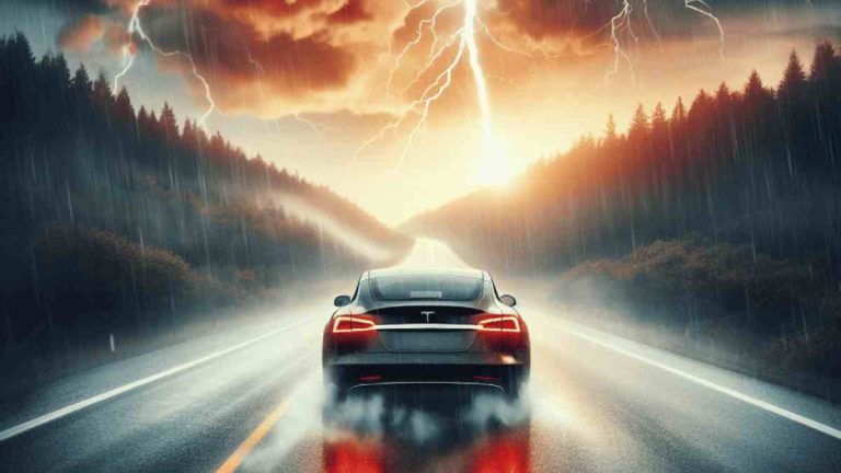 Um raio pode eletrocutar-te dentro de um carro elétrico? A resposta vai surpreender
