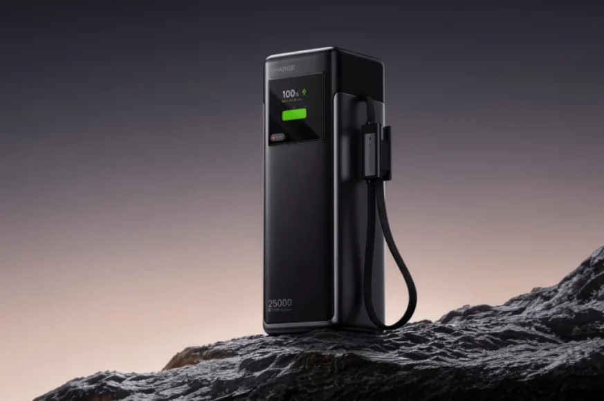 Novo Sharge X6 combina 170W, 25000mAh e ecrã com dados em tempo real