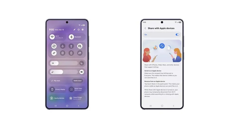 Samsung Galaxy S26 recebe suporte para AirDrop e facilita partilha entre Android e Apple