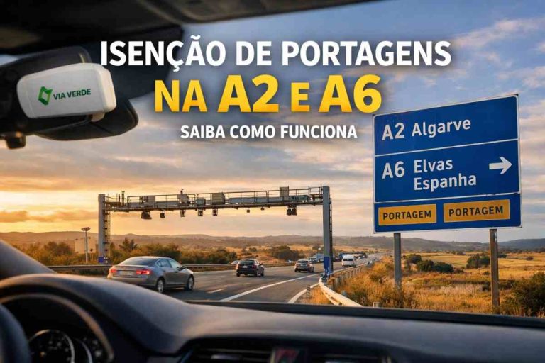 Isenção de portagens na A2 e A6 já arrancou: tudo o que precisas saber