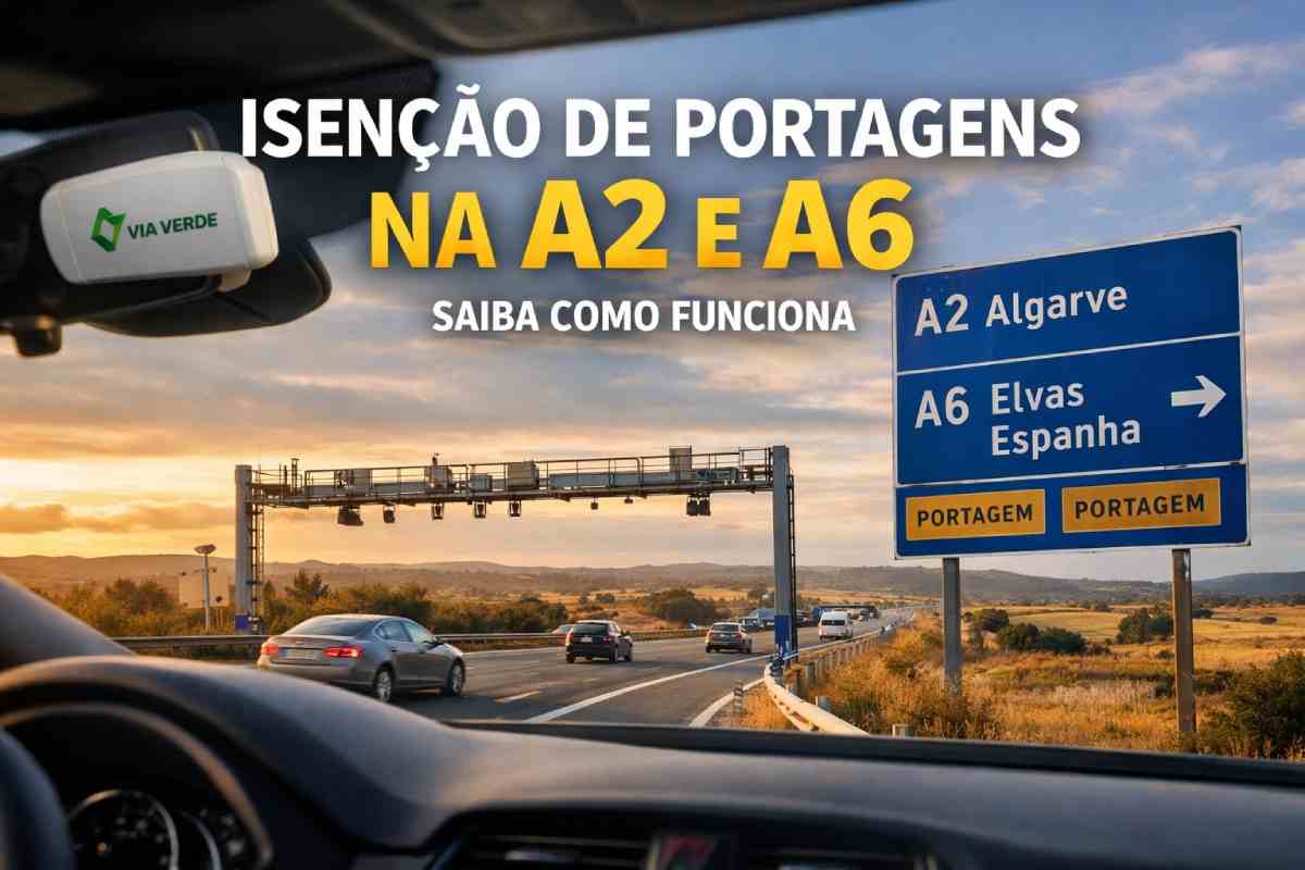 Isenção de portagens na A2 e A6 já arrancou: tudo o que precisas saber