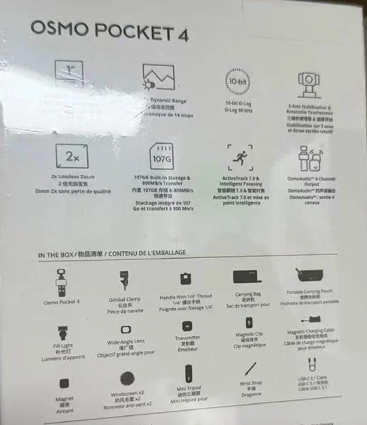 DJI Osmo Pocket 4 surge em leak e confirma tudo antes do lançamento