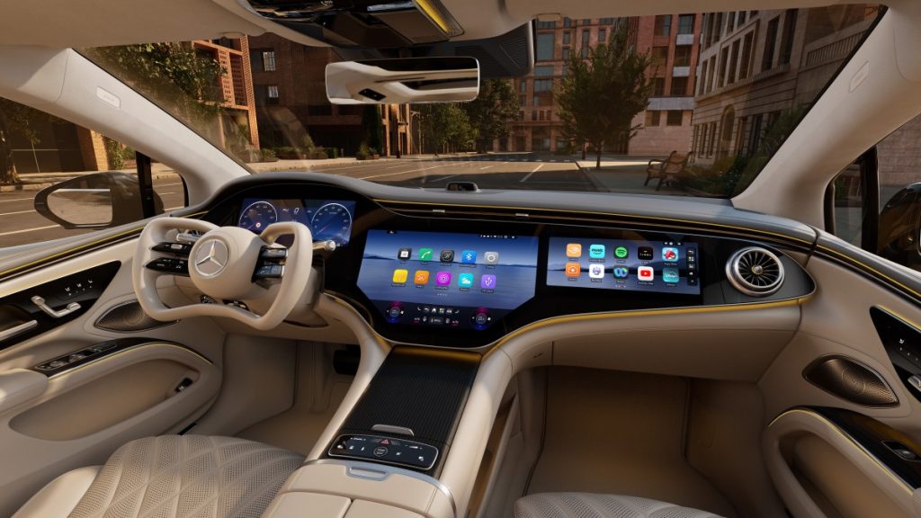 Mercedes EQS ganha bateria gigante e volante futurista 3 Mercedes EQS ganha bateria gigante e volante futurista