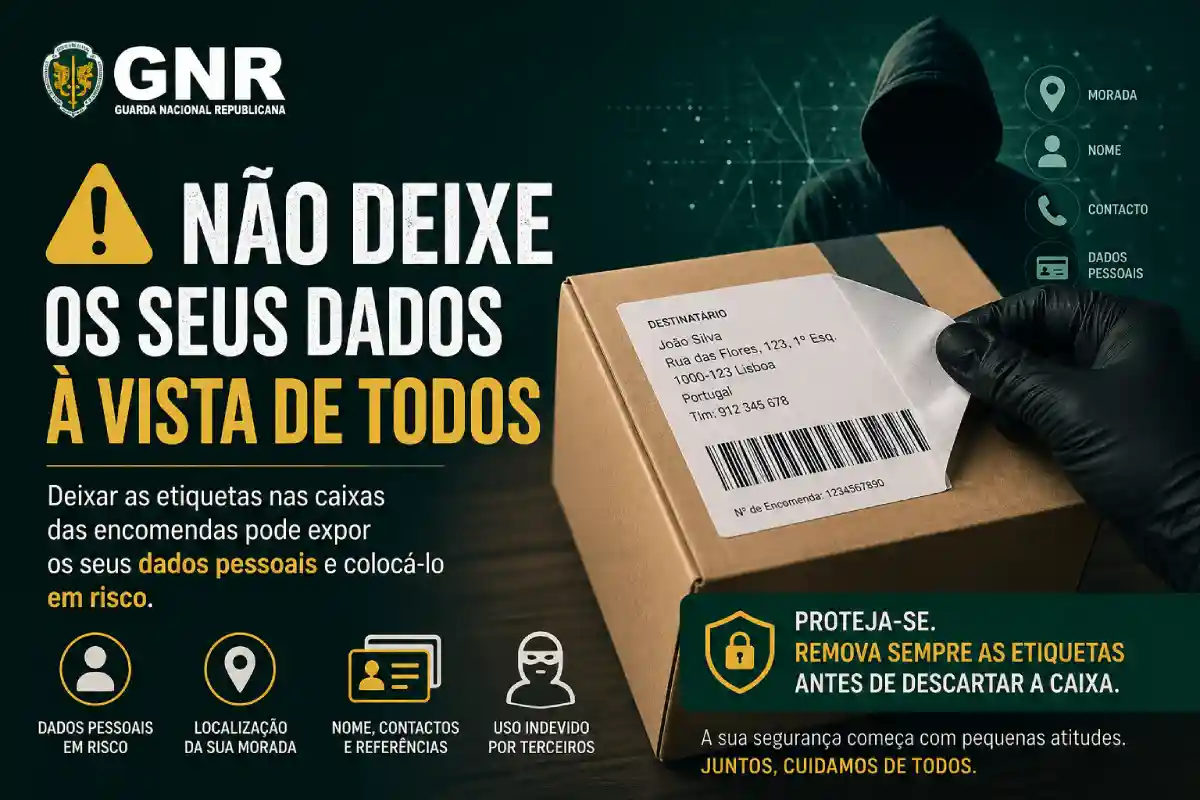 Estás a deitar fora os teus dados pessoais sem saber — a GNR explica porquê