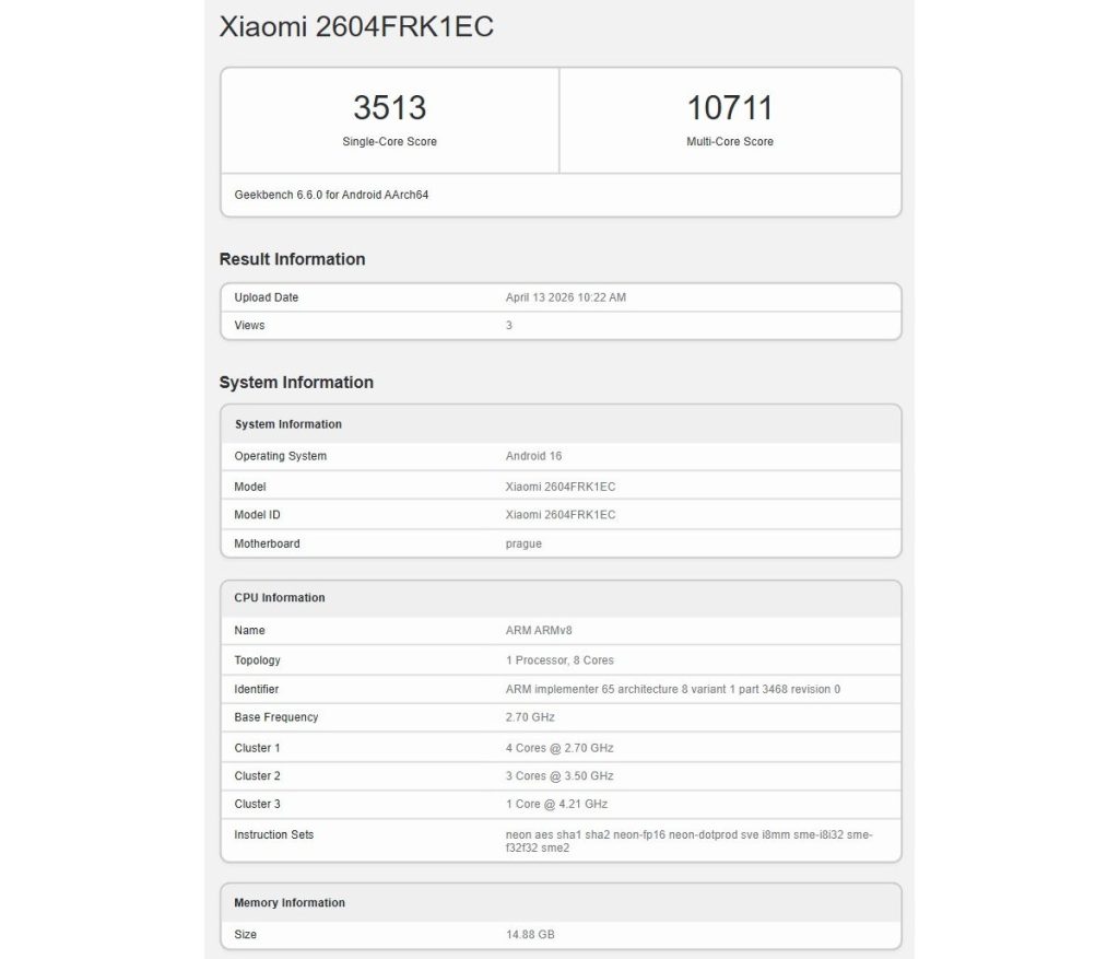 Redmi K90 Max confirma especificações de topo neste novo leak