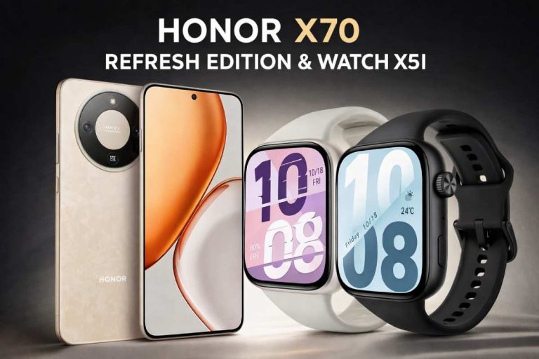 Honor X70 Refresh Edition chega com pequenas novidades e novo Watch X5i