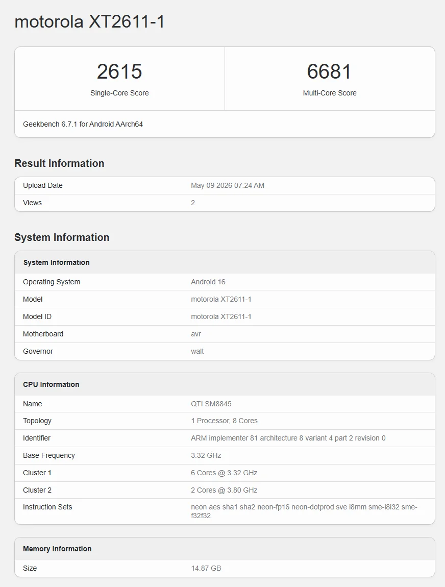 Lenovo Legion Y70 (2026) surge no Geekbench com Snapdragon 8 Gen 5 e bateria gigante 2 Lenovo Legion Y70 (2026) surge no Geekbench com Snapdragon 8 Gen 5 e bateria gigante