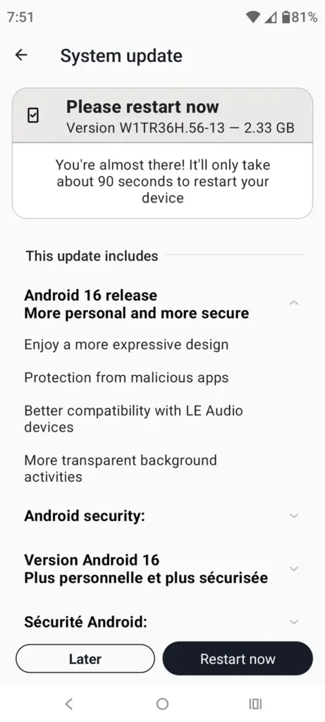 Este Motorola de 2023 já começou finalmente a receber o Android 16 2 motorola android 16