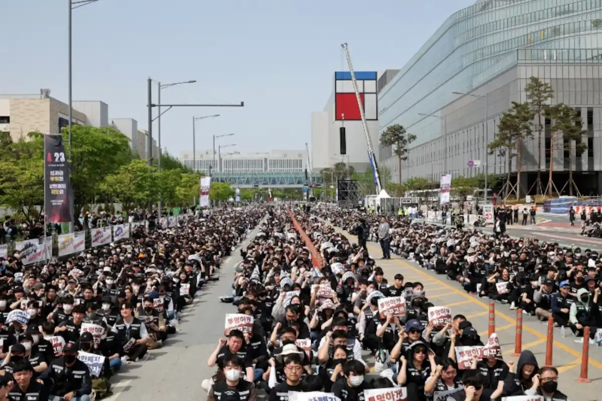 Samsung enfrenta maior greve da sua história por causa dos bónus 2 samsung greve