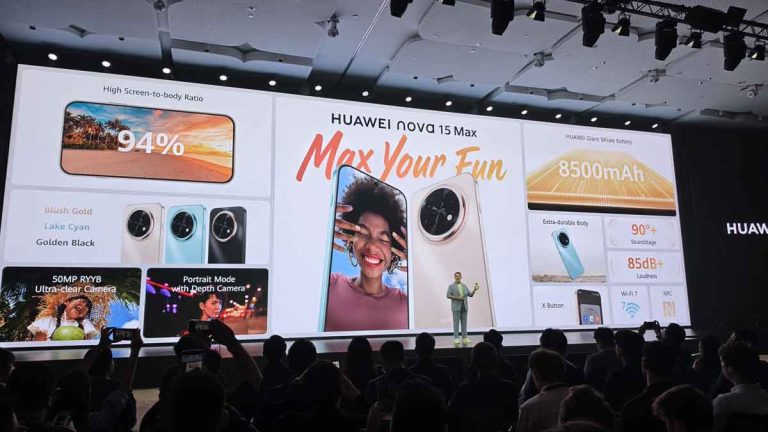 Huawei Nova 15 Max é oficial com ecrã de 4000 nits e bateria gigante de 8500mAh