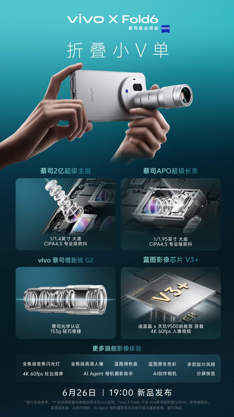 Tudo revelado sobre o Vivo X Fold 6 antes do lançamento oficial