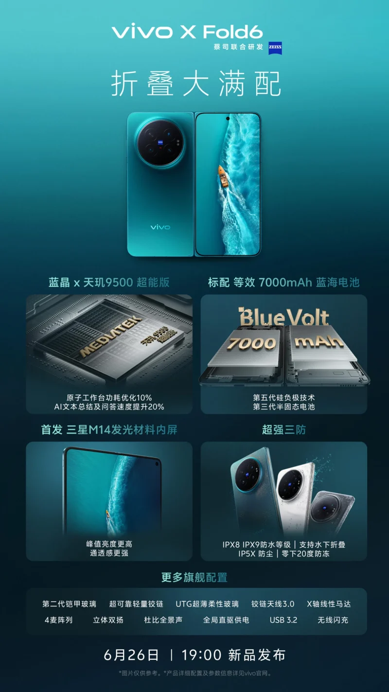 Tudo revelado sobre o Vivo X Fold 6 antes do lançamento oficial