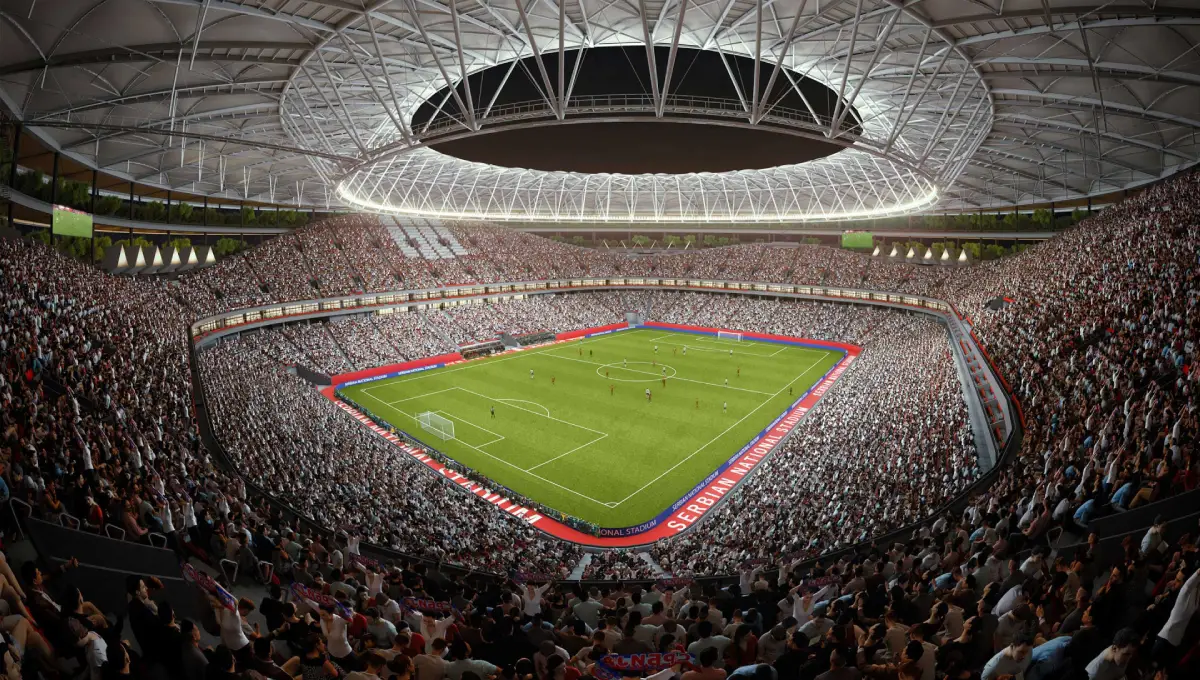 Este estádio na Sérvia, é igualmente um jardim! Será este o futuro? 2 Este estádio na Sérvia, é igualmente um jardim! Será este o futuro?
