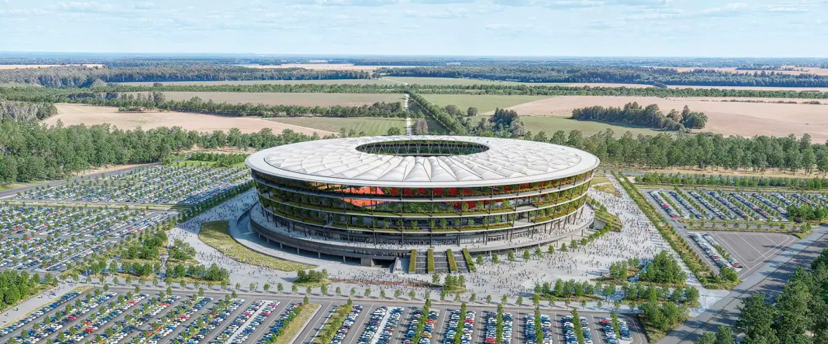 Este estádio na Sérvia, é igualmente um jardim! Será este o futuro? 4 Este estádio na Sérvia, é igualmente um jardim! Será este o futuro?