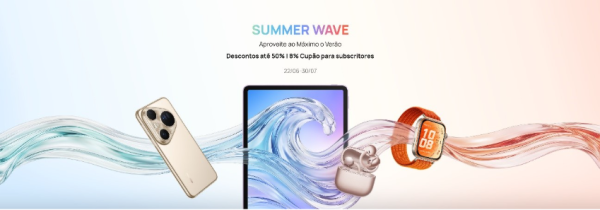 Huawei lança campanha de verão com descontos até 50% em wearables e tablets 6 HUAWEI SUMMER WAVE 2026