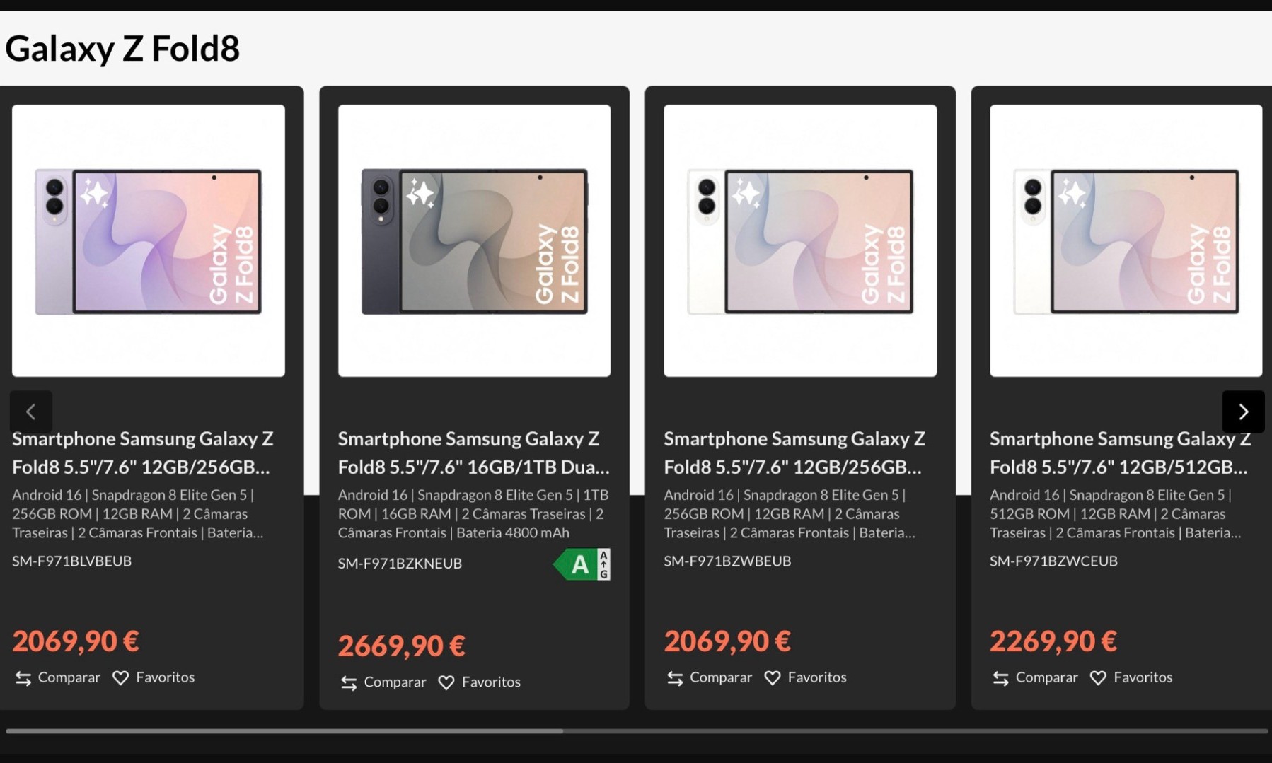 PCDIGA revelou mais cedo o Samsung Galaxy Z Fold 8! E preços assustam!