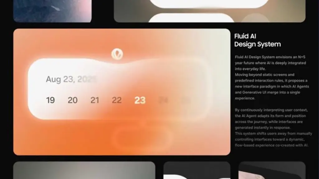 Samsung revela o futuro do One UI com o novo Fluid AI Design System 3 Fluid AI samsung