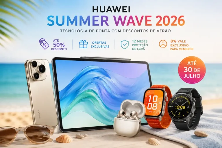Huawei lança campanha de verão com descontos até 50% em wearables e tablets 7 HUAWEI SUMMER WAVE 2026