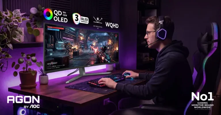 AGON by AOC apresenta novos monitores QD-OLED na Gamescom 2026