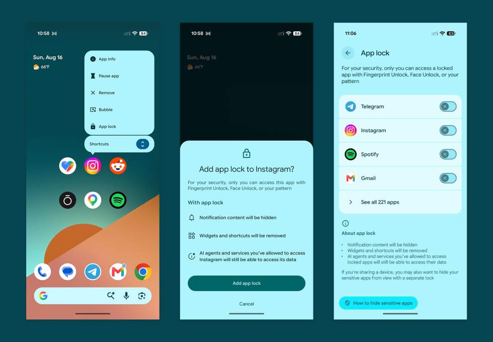 Google testa bloqueio por app