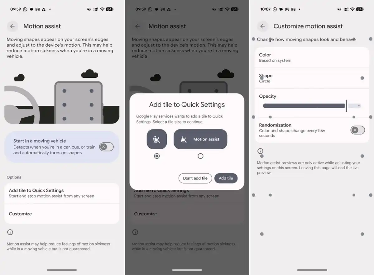 Motion Assist Android