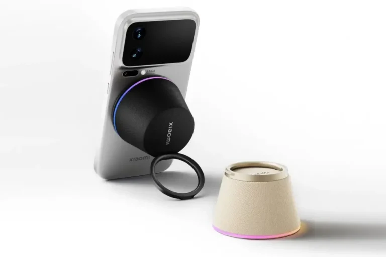 Xiaomi lança coluna magnética que serve de suporte para telemóvel