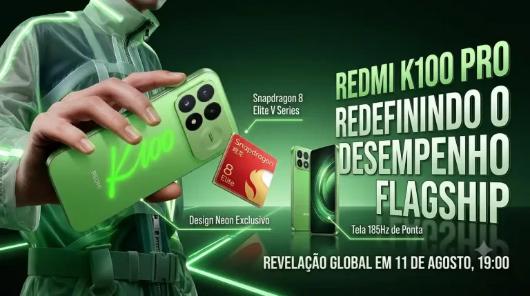 Xiaomi revela Redmi K100 Pro com Snapdragon 8 Elite Gen 5 especial