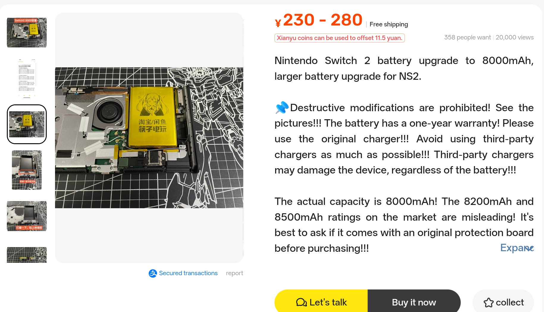 Nintendo Switch 2 ganha bateria de 8000 mAh, com DIY bastante invasivo